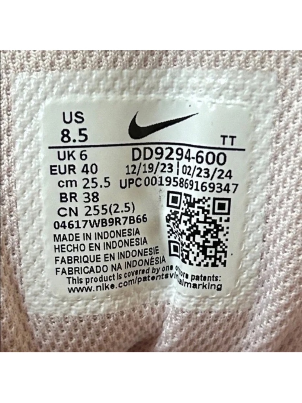 Nike Downshifter 12 Running Shoes Sneakers Rose White Pink Oxford Women Size 8.5 - Picture 2 of 11